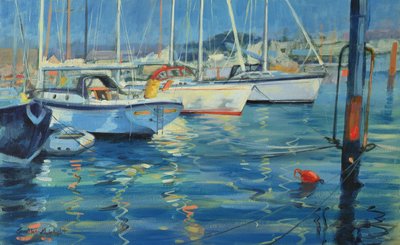 Isle of Wight - Yacht Reflections by Jennifer Wright